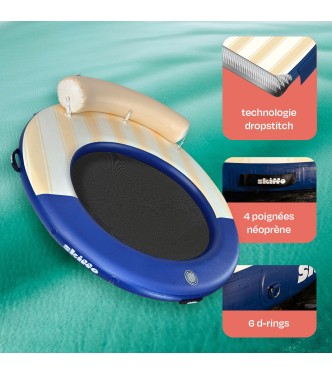 Skiffo Noosa - Plateforme Flottante Gonflable Ø200cm | 2 Personnes