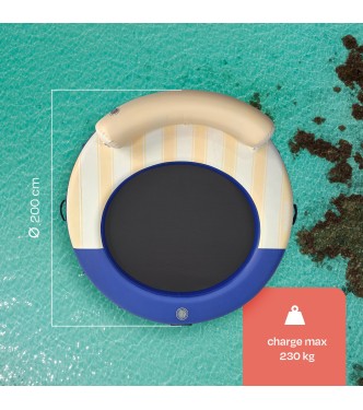 Skiffo Noosa - Plateforme Flottante Gonflable Ø200cm | 2 Personnes